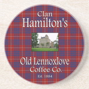 Klan Hamiltons gamla Lennoxlove Coffee Co. Underlä Underlägg Sandsten