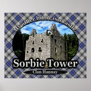 Klan Hannay Sorbie Torn Castle Scotland Poster
