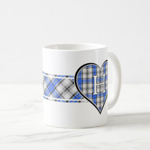 Klan Hannay Tartan Heart Kaffemugg