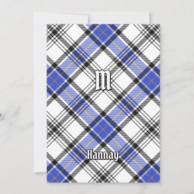 Klan Hannay Tartan Inbjudningar (Framsida)
