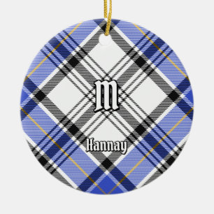 Klan Hannay Tartan Julgransprydnad Keramik