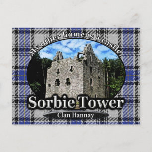 Klan Hannay Tartan Sorbie Torn Scotland Vykort