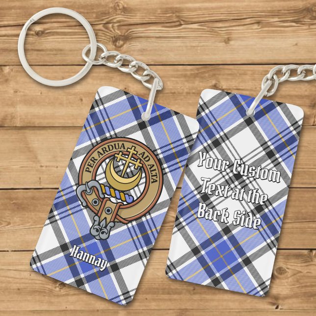Klan Hannay Vapensköld över Tartan (Skapare uppladdad)