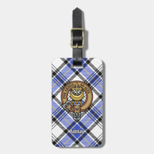 Klan Hannay Vapensköld över Tartan Bagagebricka
