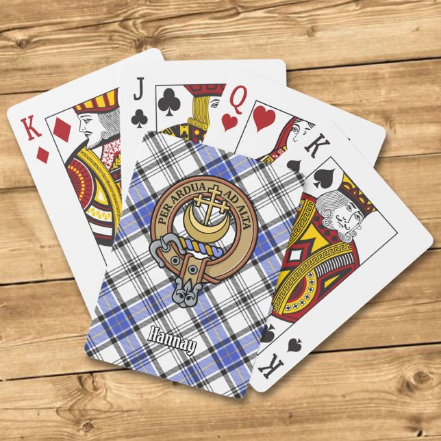 Klan Hannay Vapensköld över Tartan Casinokort (Skapare uppladdad)