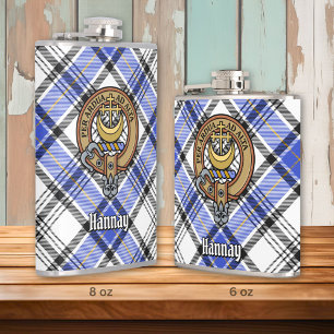 Klan Hannay Vapensköld över Tartan Fickplunta