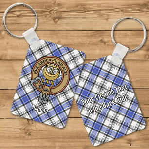 Klan Hannay Vapensköld över Tartan Nyckelring