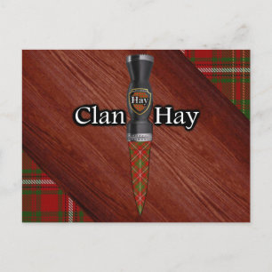 Klan Hay Tartan Sgian Dubh Blade Vykort