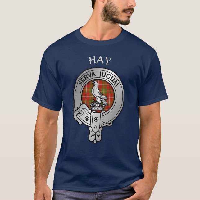 Klan Hay Vapensköld & Tartan T Shirt (Framsida)