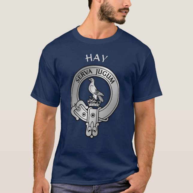 Klan Hay Vapensköld & Tartan T Shirt (Framsida)