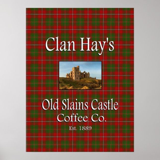 Klan Hays gamla Slains Castle Coffee Co. Poster (Framsidan)