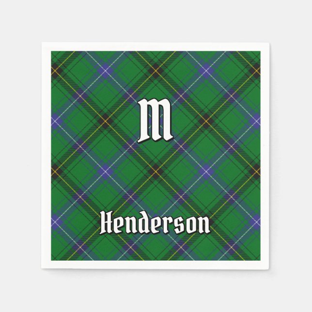 Klan Henderson Tartan Pappersservett (Framsidan)