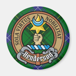 Klan Henderson Vapensköld över Tartan Magnet