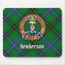 Klan Henderson Vapensköld över Tartan