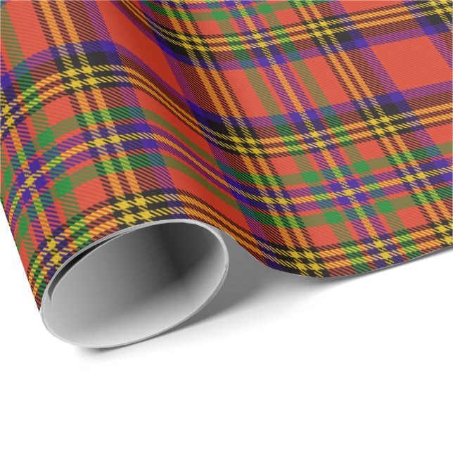 Klan Hepburn Tartan Presentpapper (Rullad Hörn)