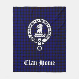 Klan Home Vapensköld Badge och Tartan Fleecefilt