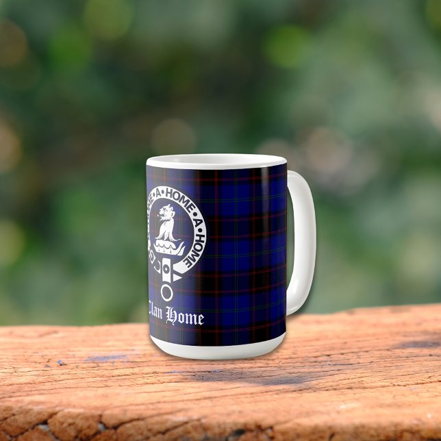 Klan Home Vapensköld Badge och Tartan Kaffemugg (Skapare uppladdad)