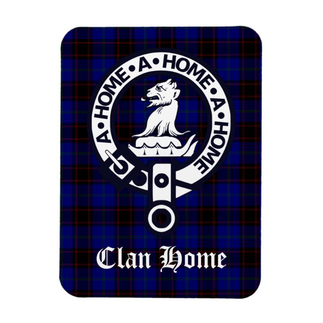 Klan Home Vapensköld Badge och Tartan Magnet (Vertikal)
