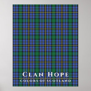 Klan Hope Färg of Scotland 2 Tartan Play Poster