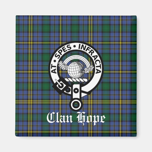 Klan Hope Vapensköld Badge & Tartan Magnet (Framsidan)