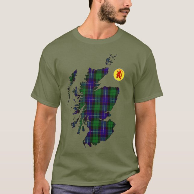 Klan Hunter [EDIT] Tartan Karta T Shirt (Framsida)