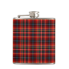 Klan Innes Bright Red Tartan Fickplunta