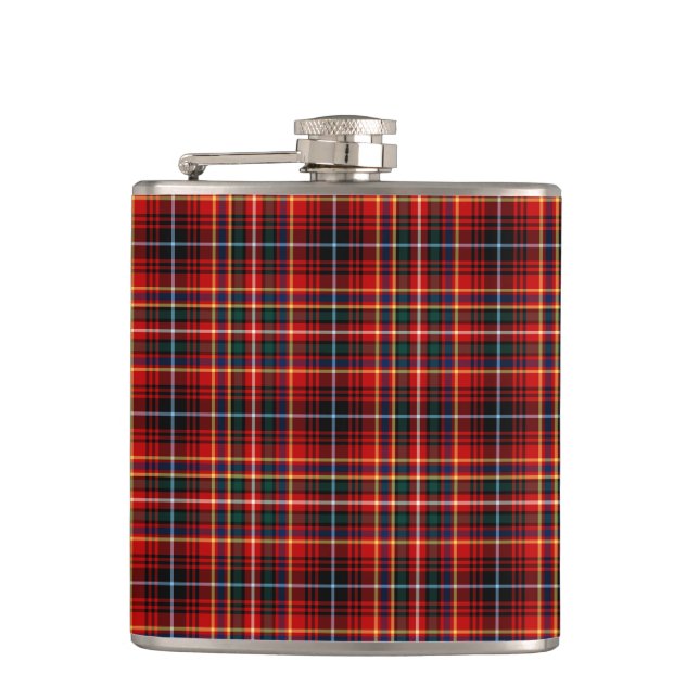 Klan Innes Bright Red Tartan Fickplunta (Framsidan)