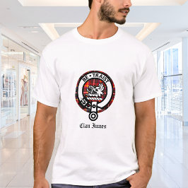 Klan Innes Vapensköld Badge & Tartan T Shirt