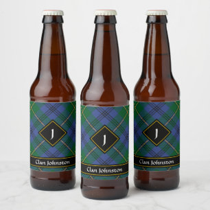 Klan Johnston Tartan Beer Flaska-etikett Ölflaska Etikett