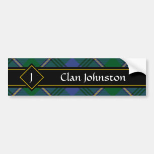 Klan Johnston Tartan Bumper Sticker Bildekal