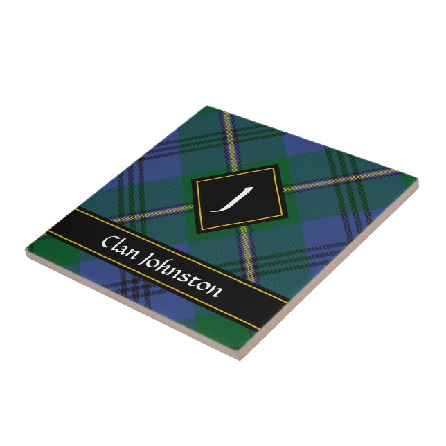 Klan Johnston Tartan Ceramic Tile Kakelplatta (Sidan)