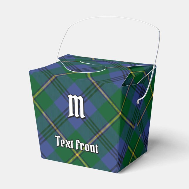 Klan Johnston Tartan Favor Box Presentaskar (Framsidan Sidan)