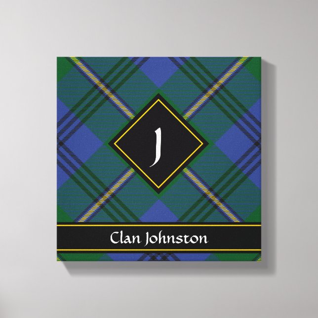 Klan Johnston Tartan Kanvastryck (Framsida)