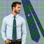 Klan Johnston Tartan Neck Tie Slips<br><div class="desc">Klan Johnston traditionella provkarta för tartan med modernt färg. Anpassningsbar monogram.</div>