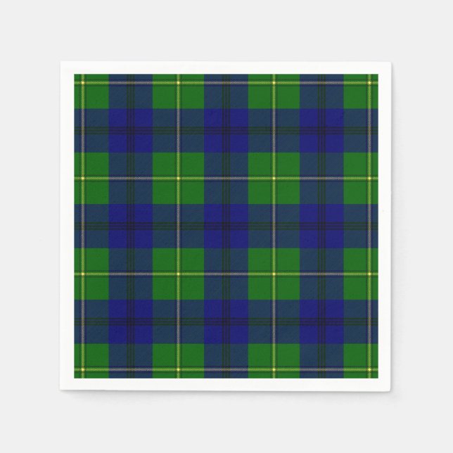 Klan Johnston Tartan Pappersservett (Framsidan)