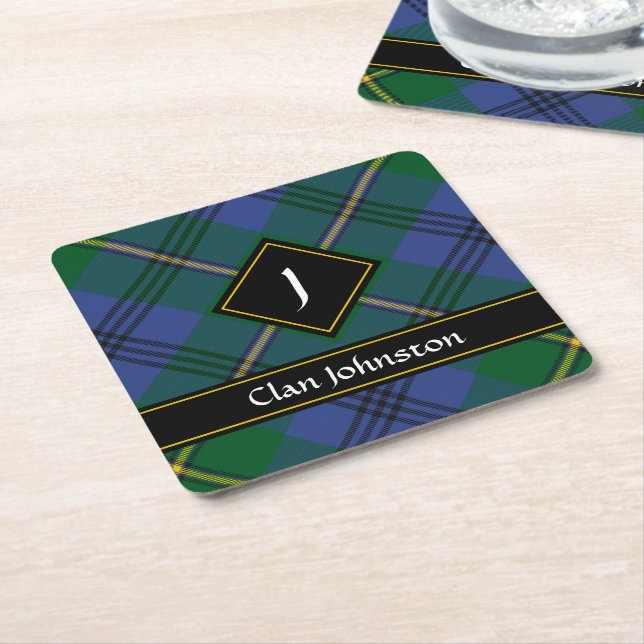 Klan Johnston Tartan Square Papper Underlägg (Vinklad)