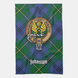 Klan Johnston Vapensköld Kitchen Towel Kökshandduk