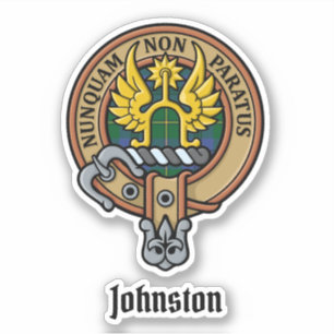 Klan Johnston Vapensköld Sticker Klistermärken