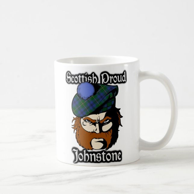 Klan Johnstone Johnston Tartan Scottish Kaffemugg (Höger)