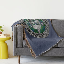 Klan Johnstone Vapensköld & Tartan Knot Filt