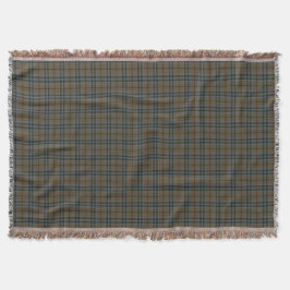 Klan Keith Brown och Steel Blue Weasted Tartan Filt