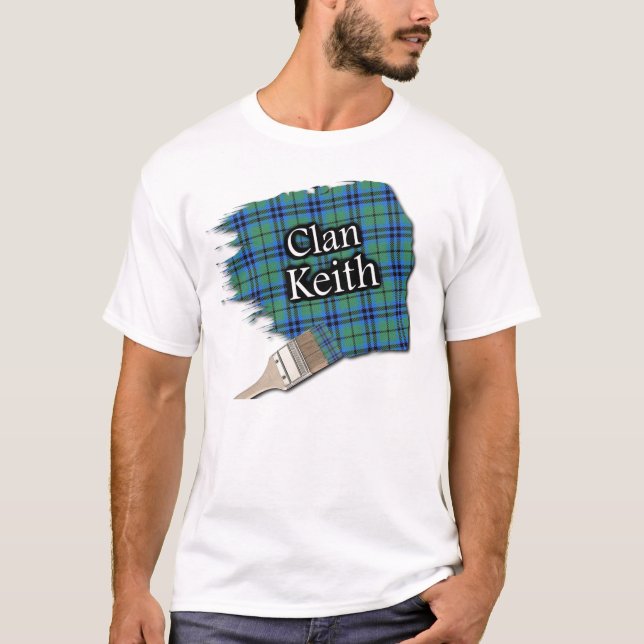 Klan Keith Scottish Tartan Paint Shirt T (Framsida)