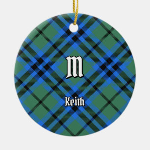 Klan Keith Tartan Ceramic Ornament