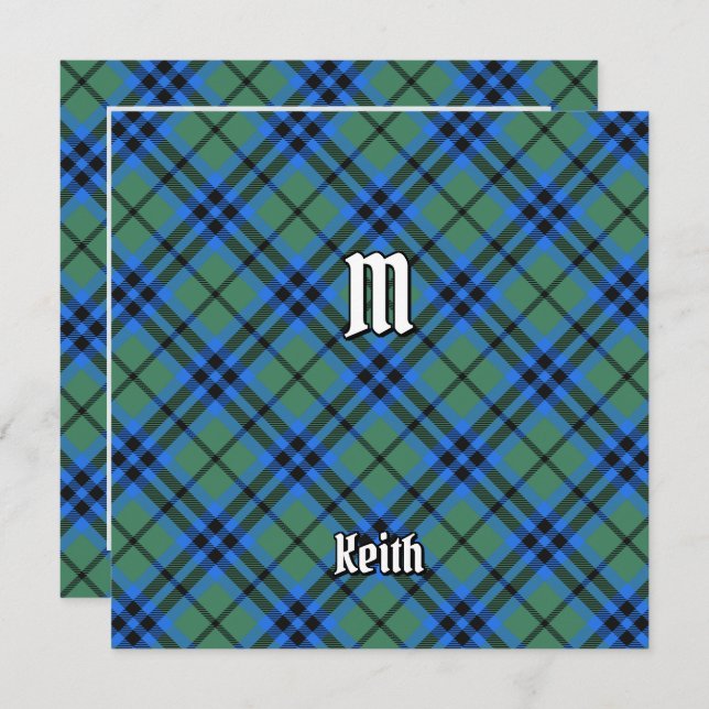 Klan Keith Tartan Inbjudningar (Fram/baksida)