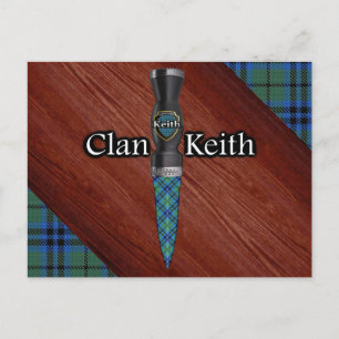 Klan Keith Tartan Sgian Dubh Blade Vykort