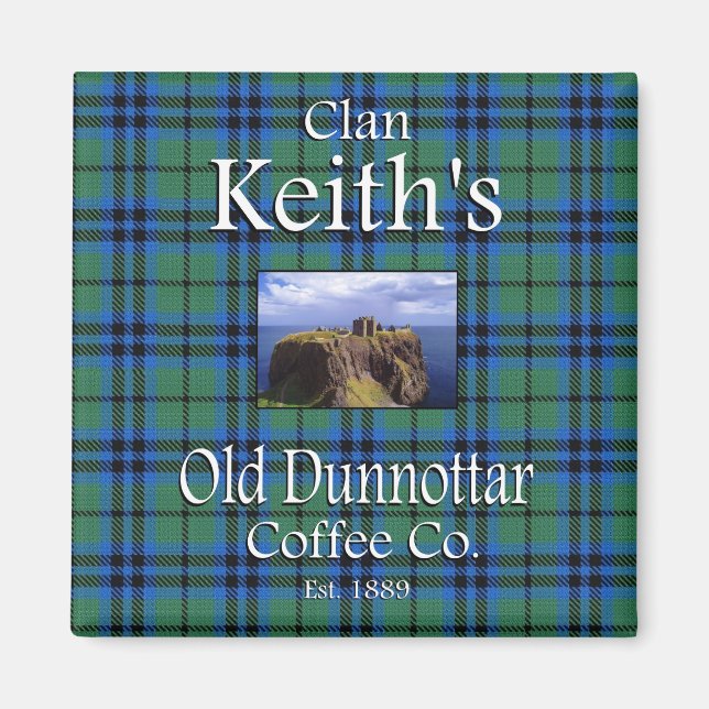 Klan Keith's Old Dunnottar Coffee Co. Magnet (Framsidan)
