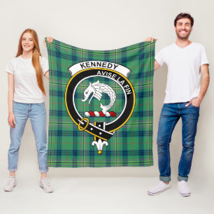 Klan Kennedy Ancient Tartan Play Fleecefilt
