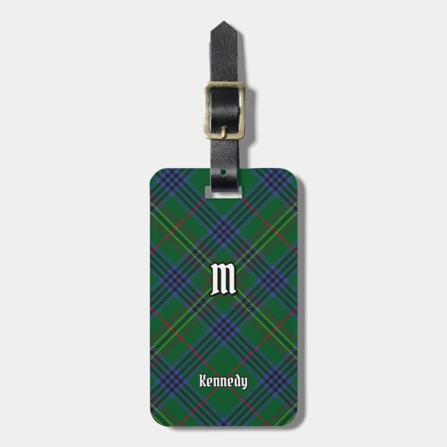 Klan Kennedy Tartan Bagagebricka (Vertikal Framsida)
