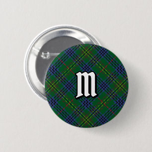 Klan Kennedy Tartan Button Knapp
