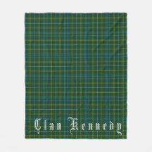 Klan Kennedy Tartan Fleece Blanket